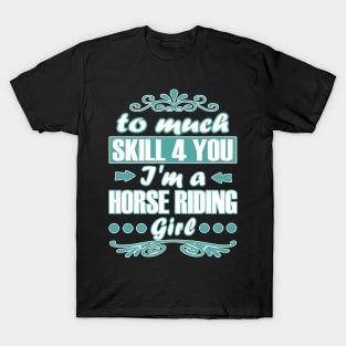 HorseRiding Reiterhof Dressage Hurdles Gallop T-Shirt